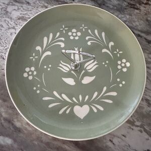 Harkerware Serving Platter with silver handle